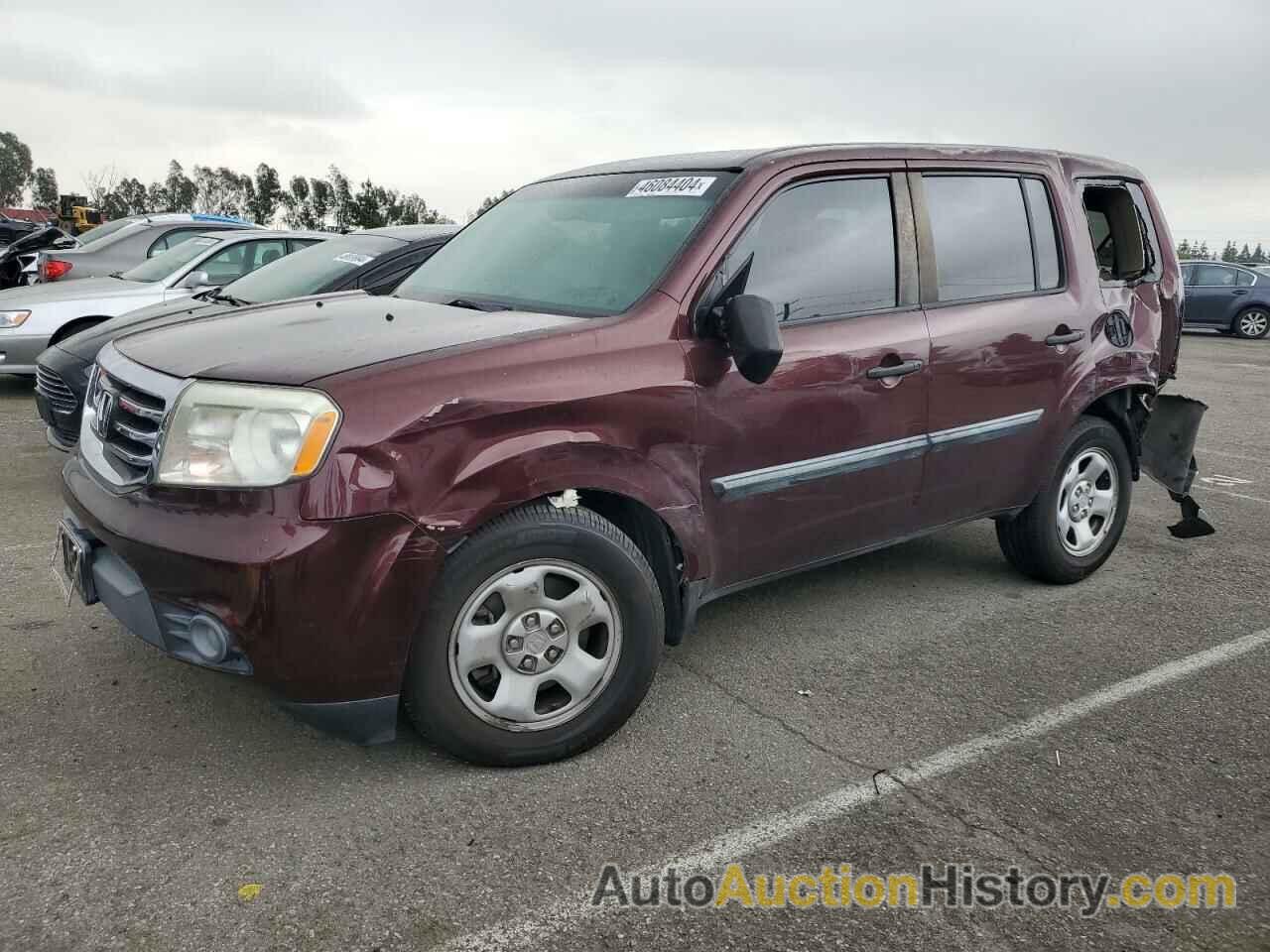 HONDA PILOT LX, 5FNYF3H25EB010895