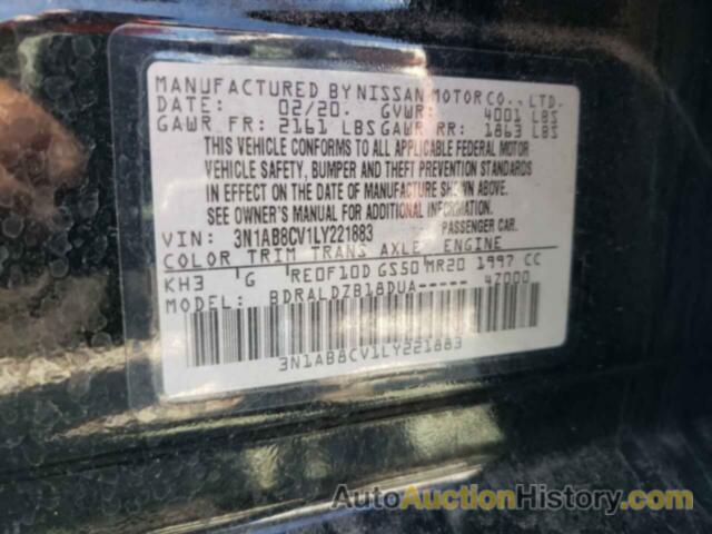 NISSAN SENTRA SV, 3N1AB8CV1LY221883