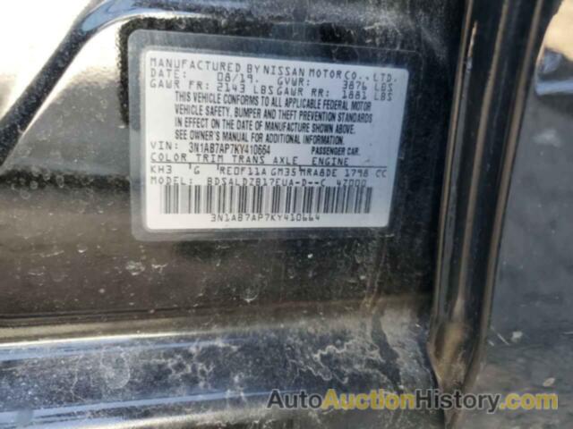 NISSAN SENTRA S, 3N1AB7AP7KY410664