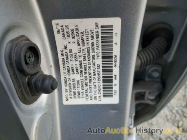 HONDA CIVIC EX, 2HGFC1F39GH651532