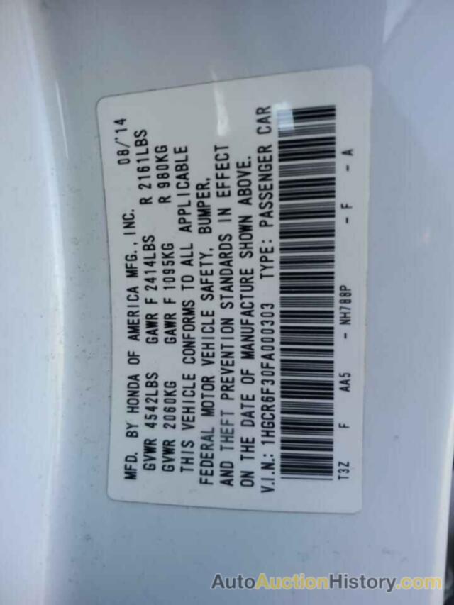 HONDA ACCORD HYBRID, 1HGCR6F30FA000303