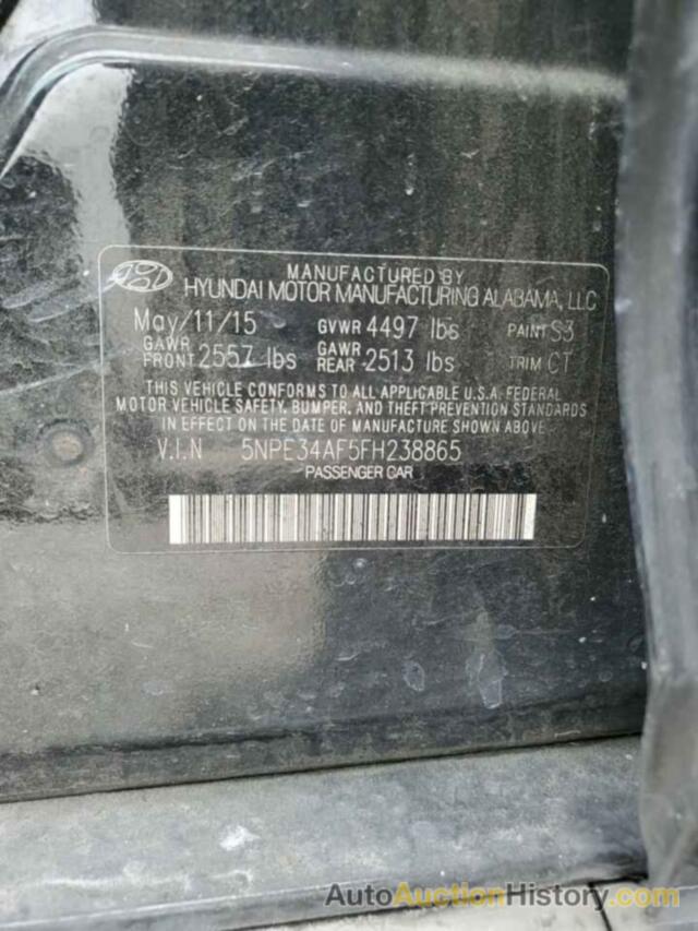 HYUNDAI SONATA SPORT, 5NPE34AF5FH238865