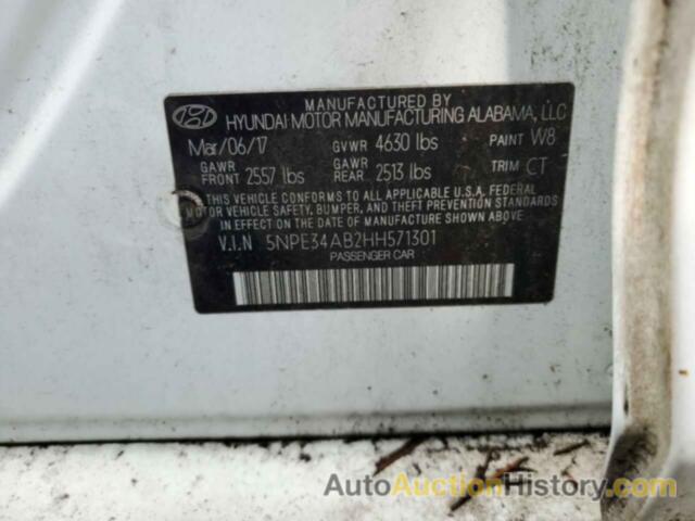 HYUNDAI SONATA SPORT, 5NPE34AB2HH571301