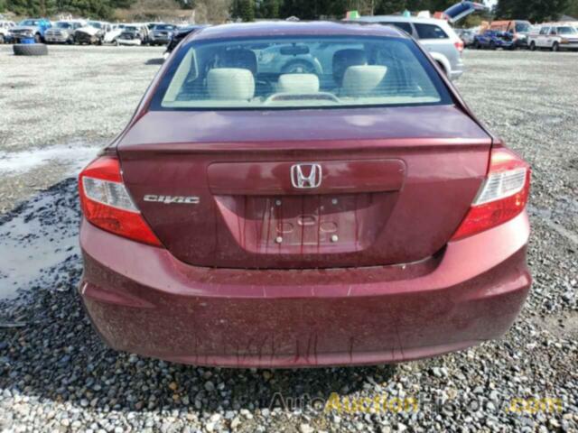 HONDA CIVIC LX, 2HGFB2F50CH612865