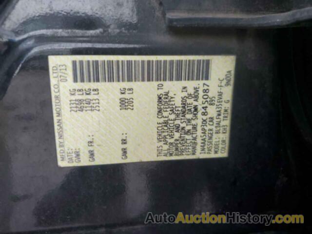 NISSAN MAXIMA S, 1N4AA5AP3DC845087