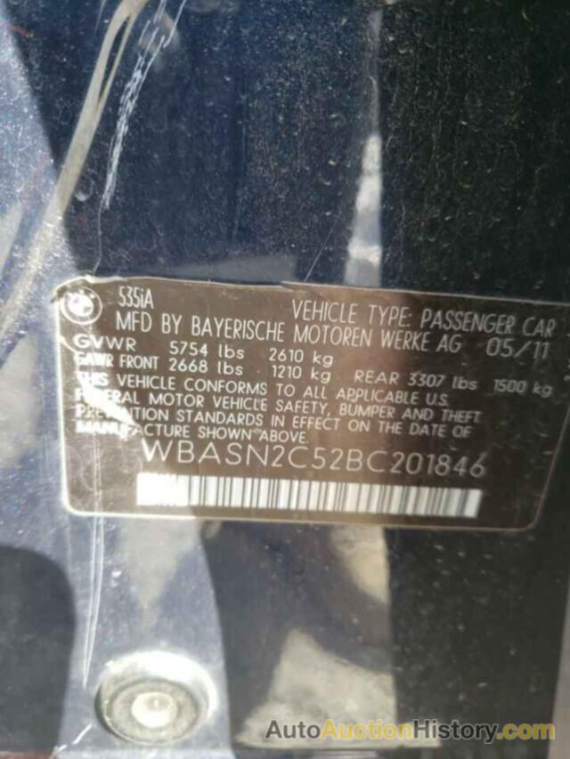 BMW 5 SERIES GT, WBASN2C52BC201846