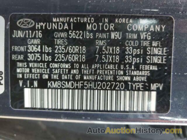 HYUNDAI SANTA FE SE, KM8SMDHF5HU202720