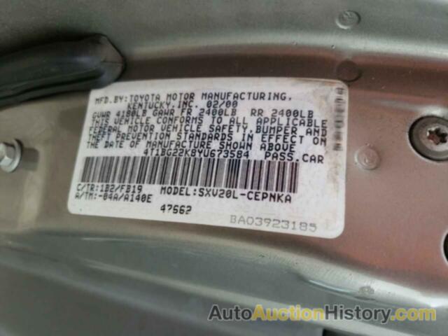 TOYOTA CAMRY CE, 4T1BG22K8YU673584