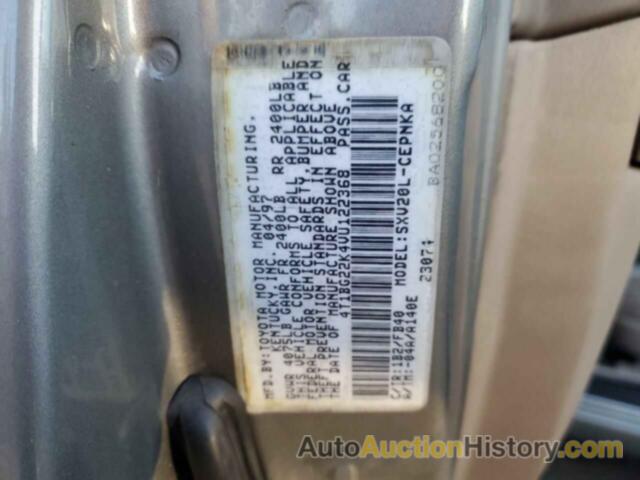 TOYOTA CAMRY CE, 4T1BG22K4VU122368