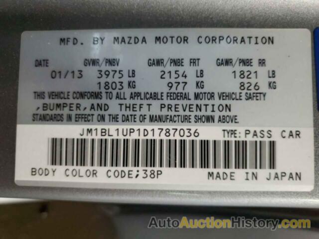 MAZDA 3 I, JM1BL1UP1D1787036