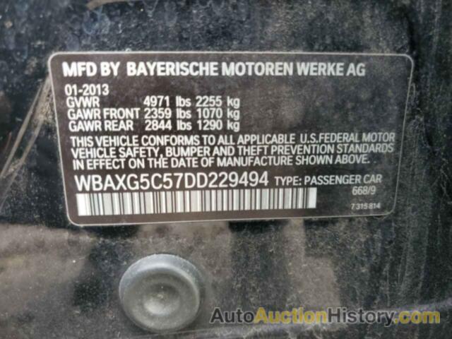 BMW 5 SERIES I, WBAXG5C57DD229494