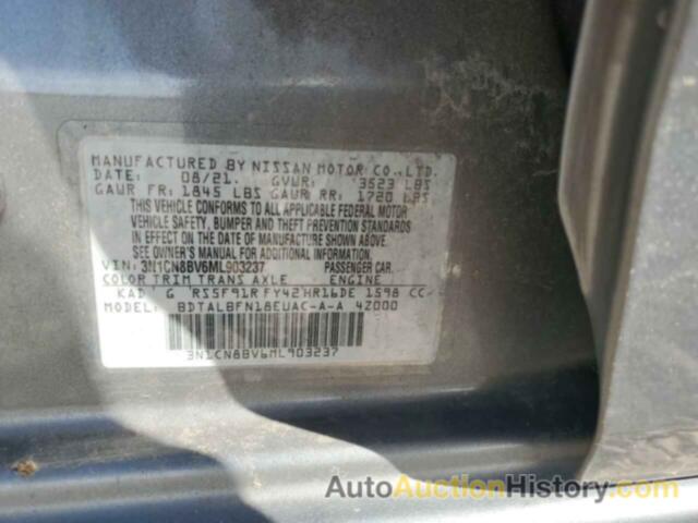 NISSAN VERSA S, 3N1CN8BV6ML903237