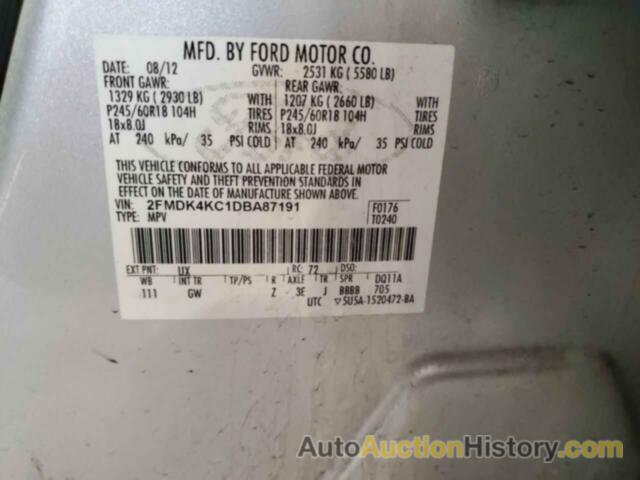 FORD EDGE LIMITED, 2FMDK4KC1DBA87191