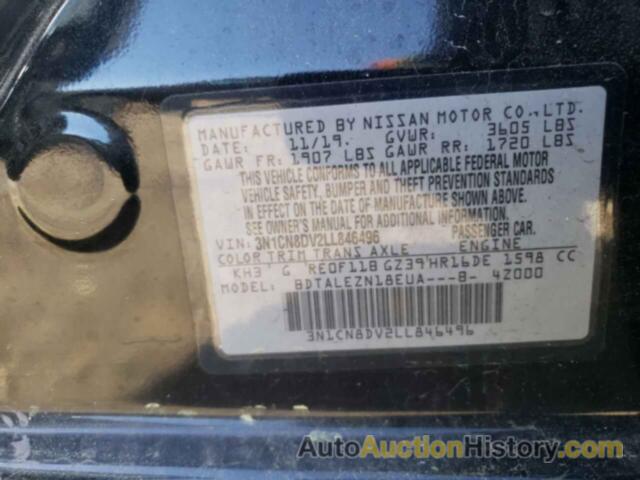 NISSAN VERSA S, 3N1CN8DV2LL846496