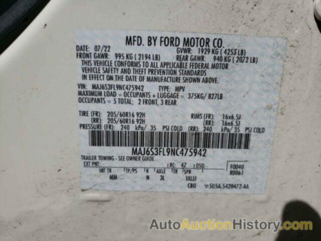 FORD ECOSPORT S, MAJ6S3FL9NC475942