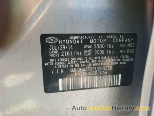 HYUNDAI ELANTRA SE, KMHDH4AE5FU298358