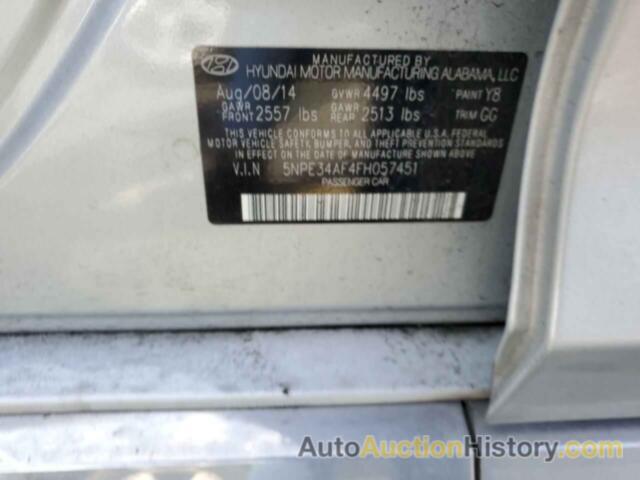 HYUNDAI SONATA SPORT, 5NPE34AF4FH057451