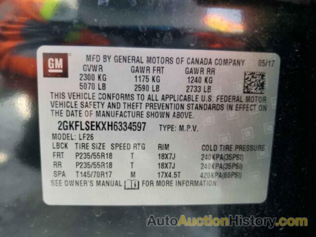 GMC TERRAIN SLE, 2GKFLSEKXH6334597