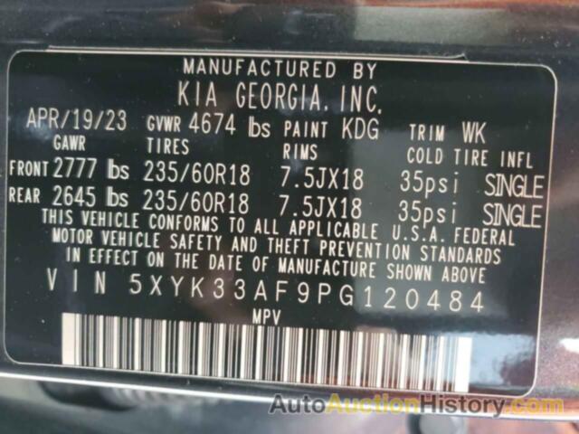 KIA SPORTAGE EX, 5XYK33AF9PG120484
