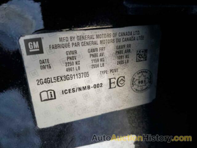 BUICK REGAL, 2G4GL5EX3G9113705