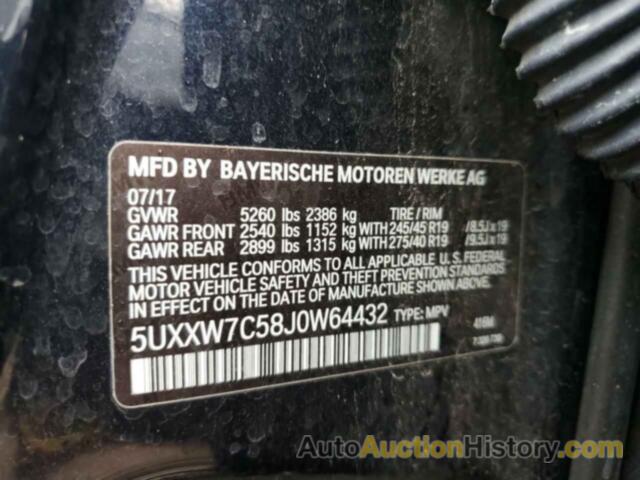 BMW X4 XDRIVEM40I, 5UXXW7C58J0W64432