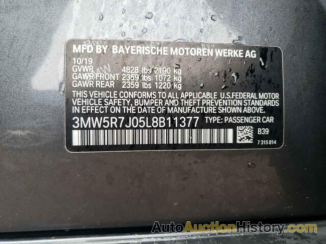 BMW 3 SERIES, 3MW5R7J05L8B11377
