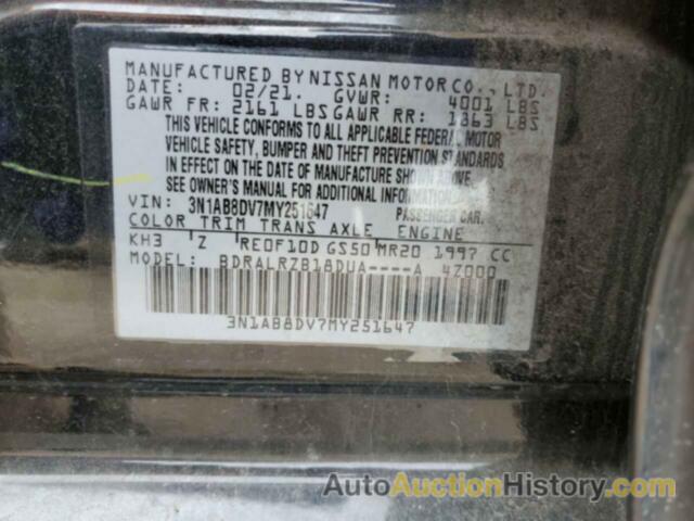 NISSAN SENTRA SR, 3N1AB8DV7MY251647