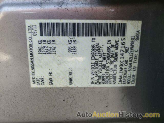 NISSAN ALTIMA BASE, 1N4AL2AP3CC147165