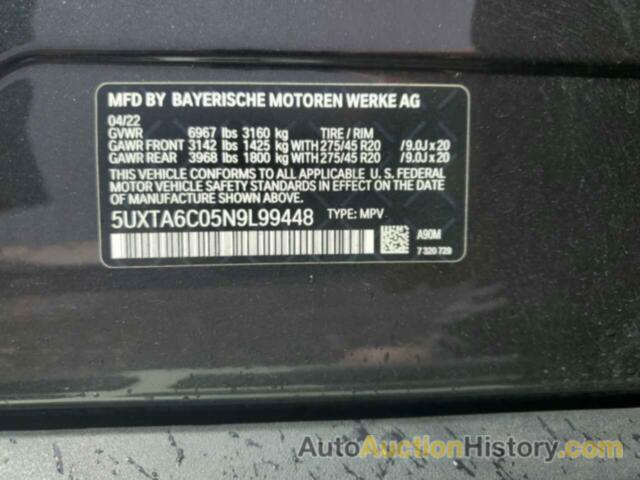 BMW X5 XDRIVE45E, 5UXTA6C05N9L99448