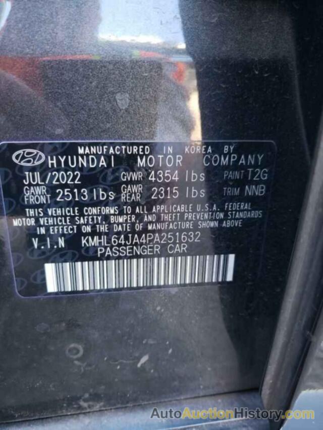 HYUNDAI SONATA SEL, KMHL64JA4PA251632