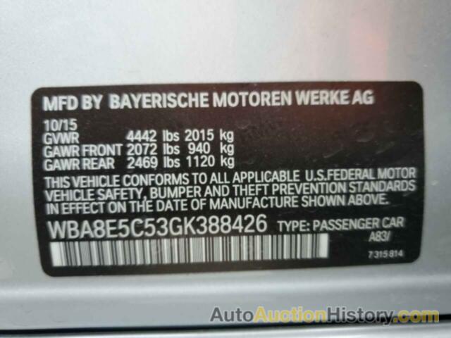 BMW 3 SERIES D, WBA8E5C53GK388426