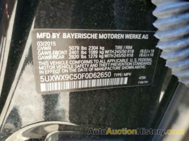 BMW X3 XDRIVE28I, 5UXWX9C50F0D62650