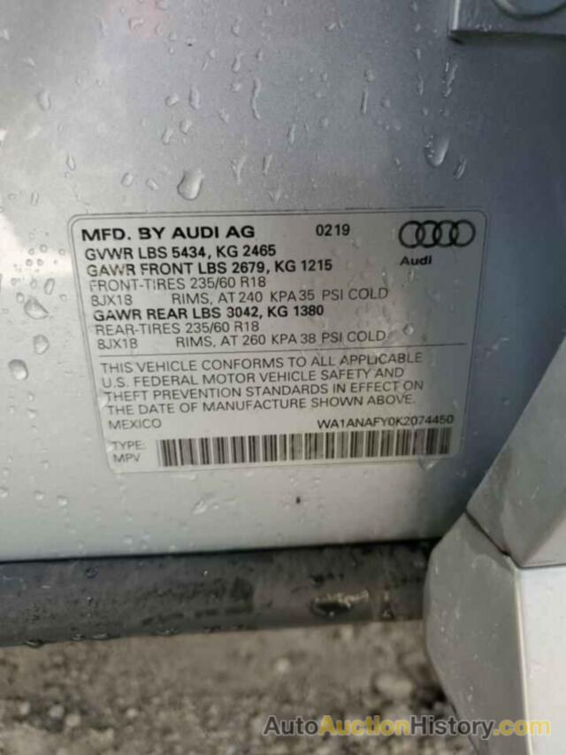 AUDI Q5 PREMIUM, WA1ANAFY0K2074450