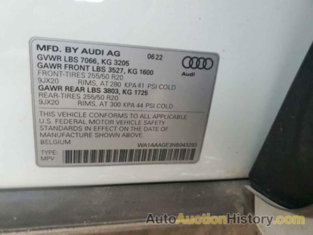 AUDI E-TRON PREMIUM, WA1AAAGE3NB043293