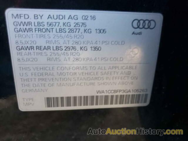 AUDI SQ5 PREMIUM PLUS, WA1CCBFP3GA105263