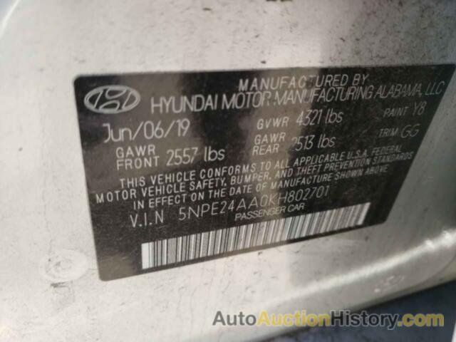 HYUNDAI SONATA ECO TURBO, 5NPE24AA0KH802701