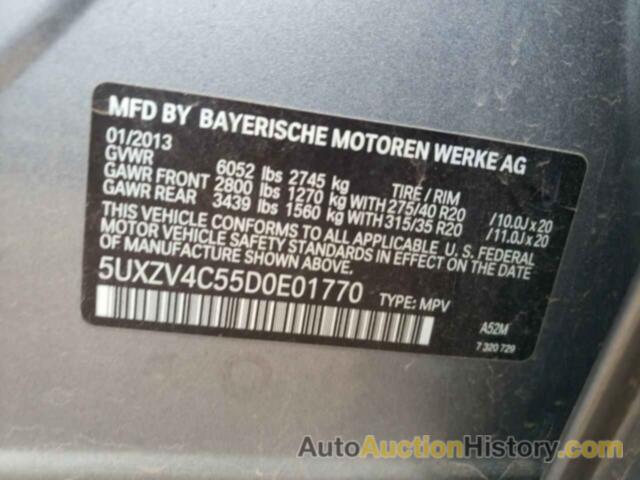 BMW X5 XDRIVE35I, 5UXZV4C55D0E01770