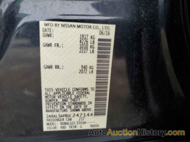 NISSAN ALTIMA 2.5, 1N4AL3AP8GC247144