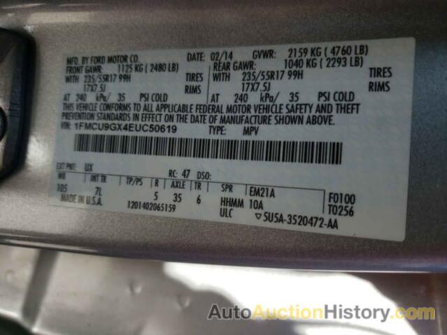 FORD ESCAPE SE, 1FMCU9GX4EUC50619