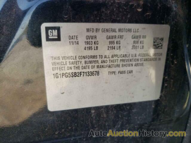 CHEVROLET CRUZE LTZ, 1G1PG5SB2F7133678