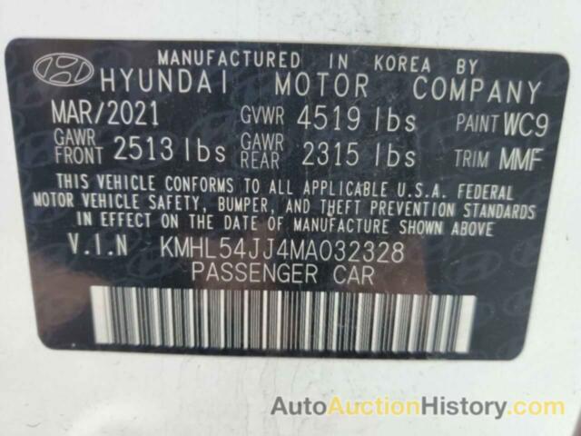 HYUNDAI SONATA HYBRID, KMHL54JJ4MA032328