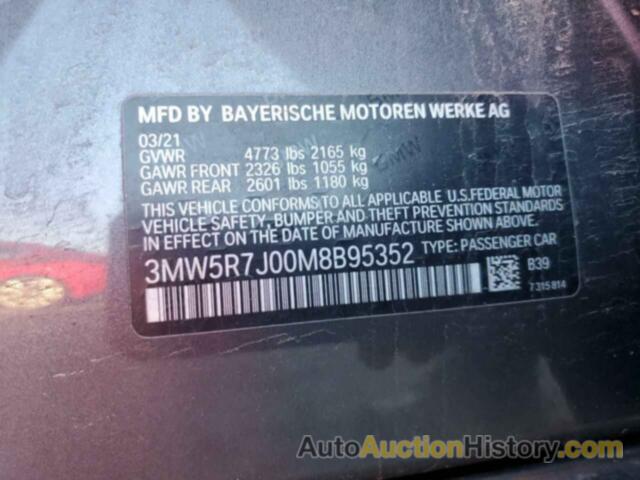 BMW 3 SERIES, 3MW5R7J00M8B95352