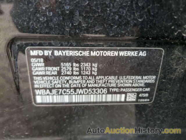 BMW 5 SERIES XI, WBAJE7C55JWD53306