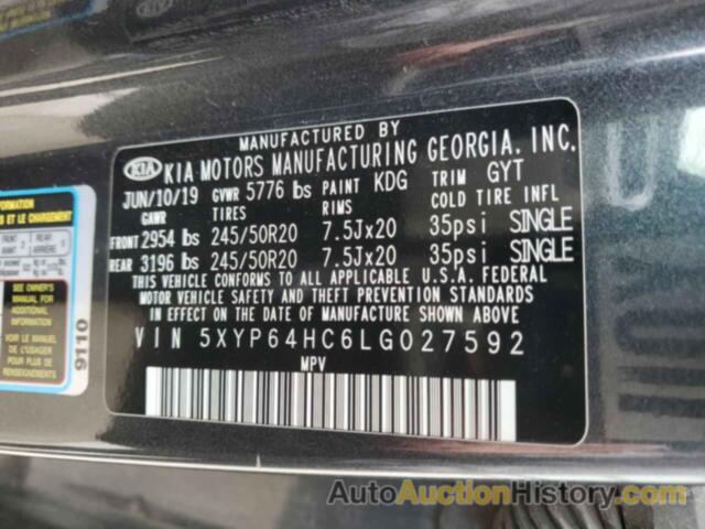 KIA TELLURIDE S, 5XYP64HC6LG027592