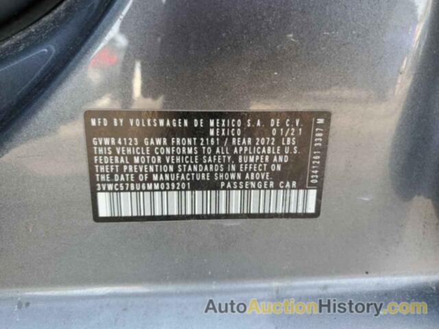 VOLKSWAGEN JETTA S, 3VWC57BU6MM039201