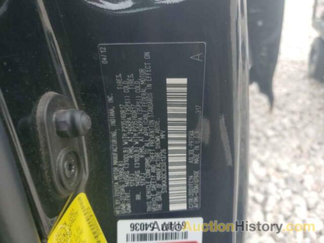 TOYOTA SIENNA BASE, 5TDKA3DC3CS013726