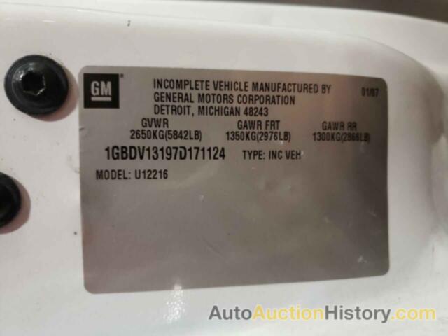 CHEVROLET UPLANDER INCOMPLETE, 1GBDV13197D171124