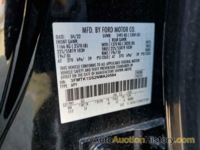 FORD MUSTANG SELECT, 3FMTK1SS2NMA20584