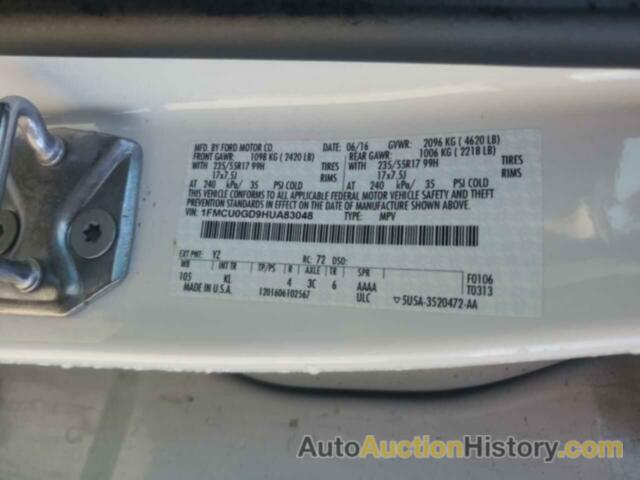 FORD ESCAPE SE, 1FMCU0GD9HUA83048