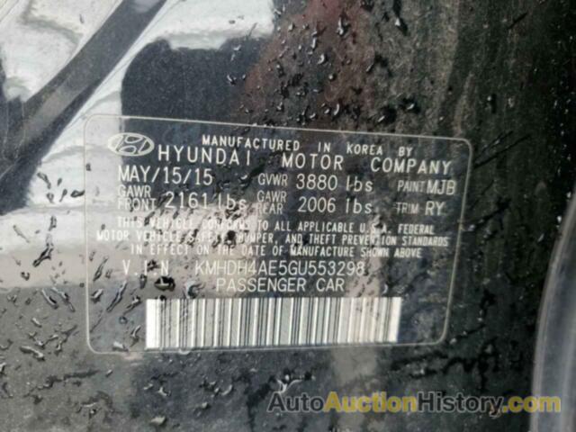 HYUNDAI ELANTRA SE, KMHDH4AE5GU553298